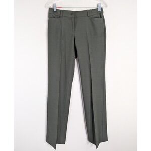 Talbots Green Dress Pants; Signature Fit Straight Leg Wool Blend NWT